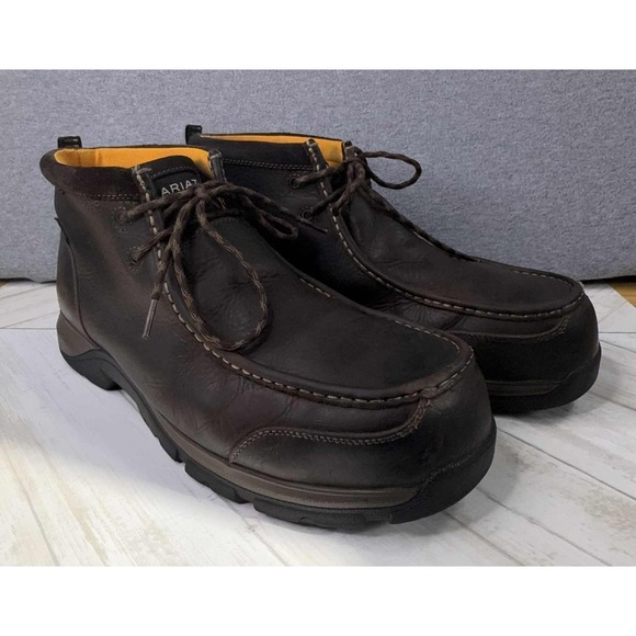 ARIAT Edge LTE Composite Safety Toe Waterproof Work Boots Men's 13EE Wide Chore - Picture 1 of 14
